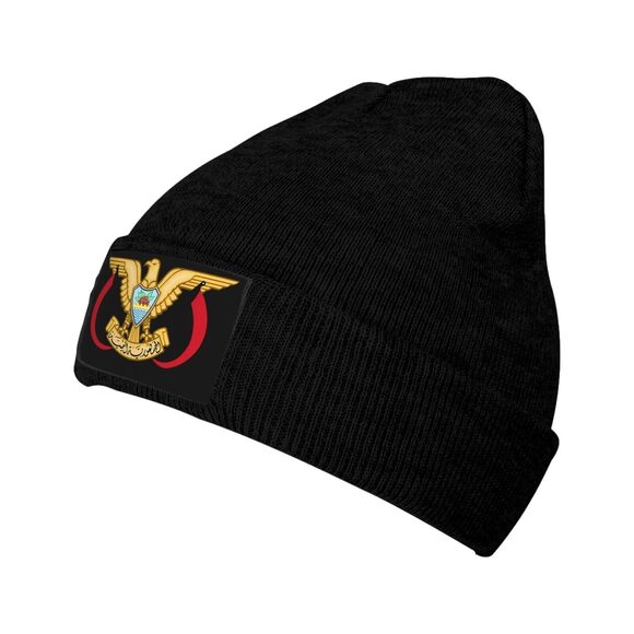 Accessories - 7348 Yemen Yemeni Yemenian Flag Emblem Stretchy Knit Beanie Hat Unisex Warm